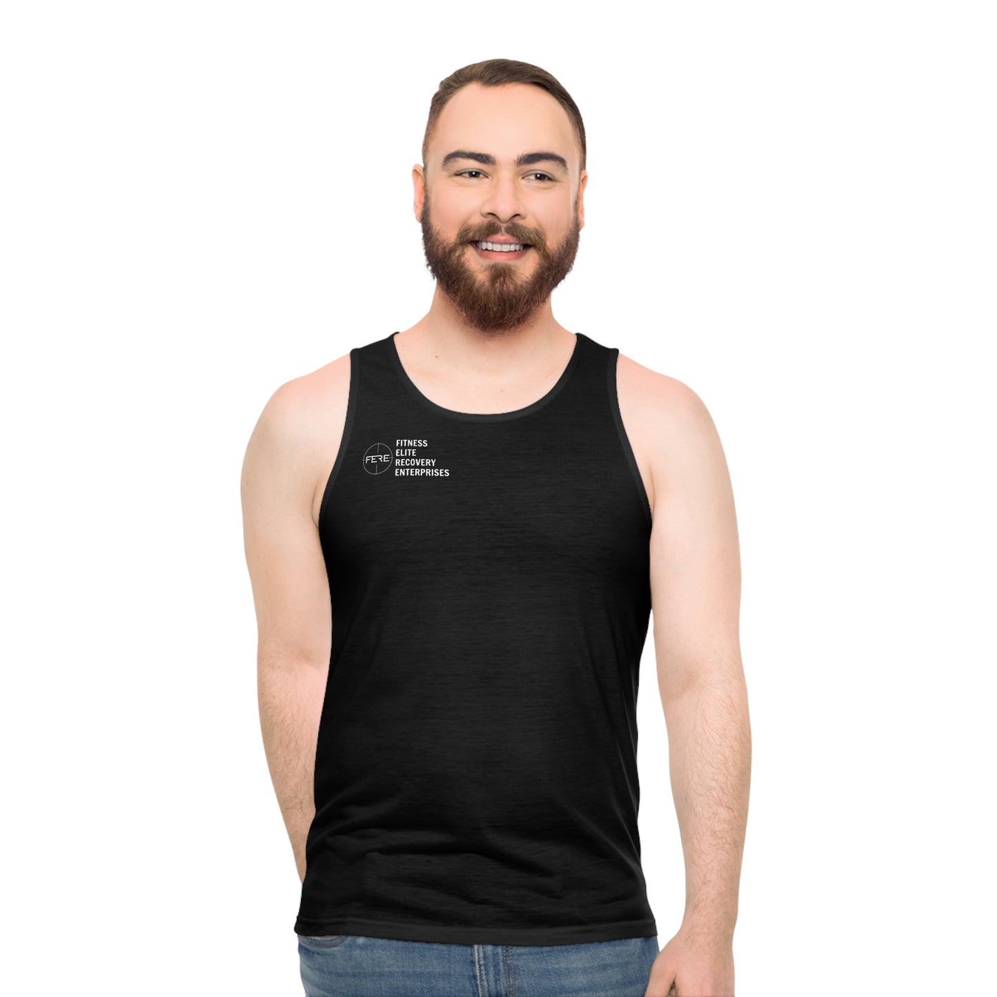 Unisex Tank Top Black(AOP)